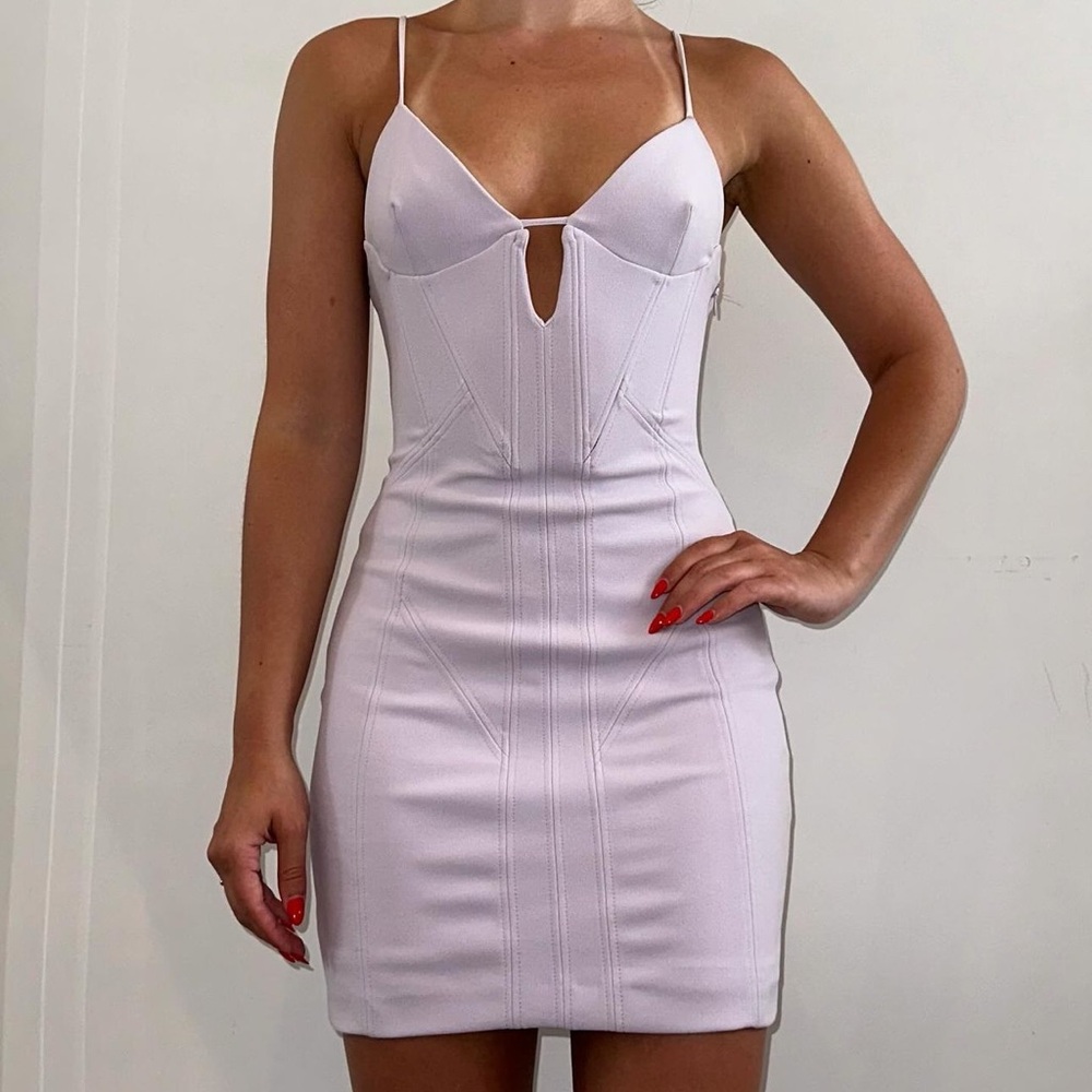 Zara Lavender Bodycon Dress